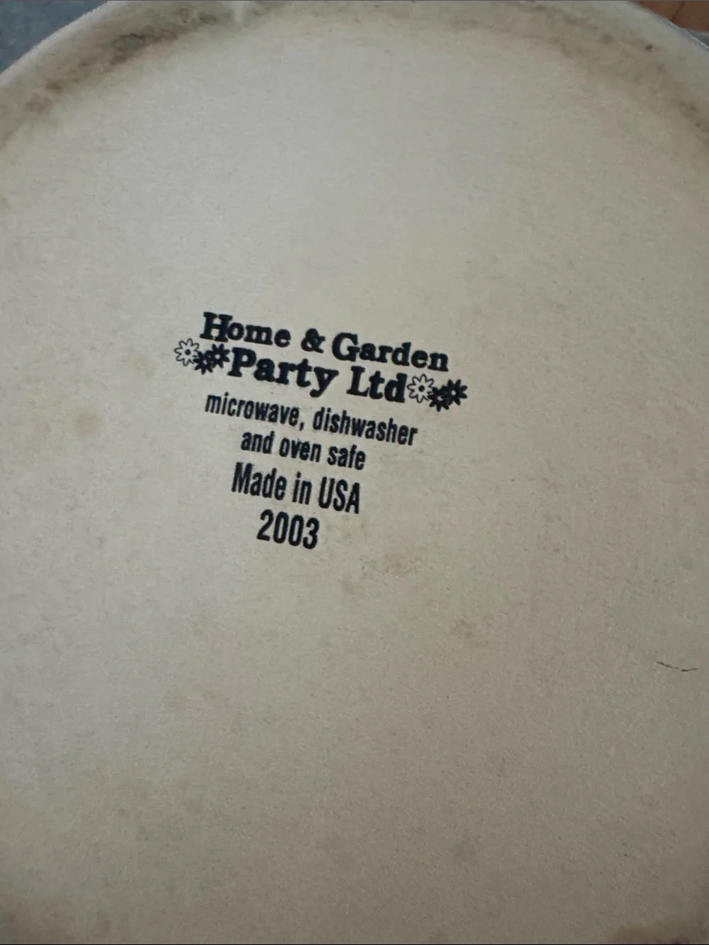 Home & Garden Party Pottery Bean Pot Covered Casserole Dish Floral wild flowers